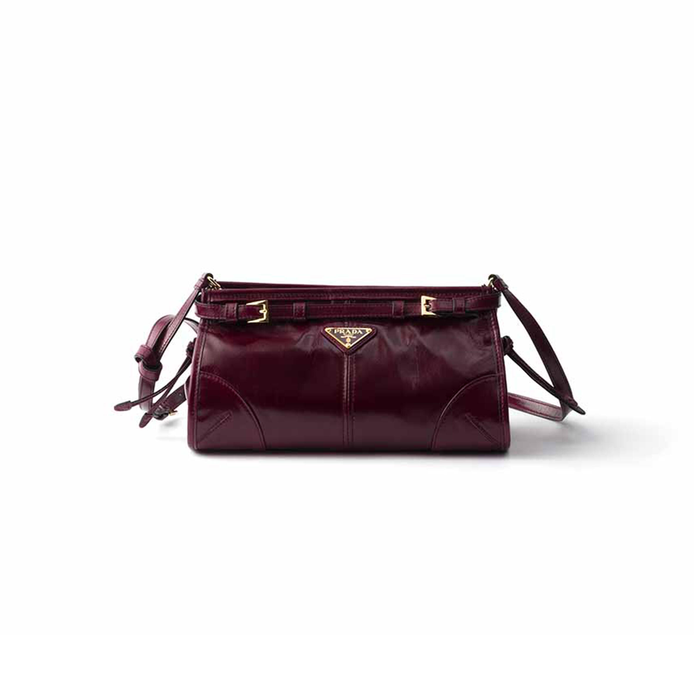 PRADA BONNIE SMALL LEATHER SHOULDER BAG 1BH215 (26*14*12cm)